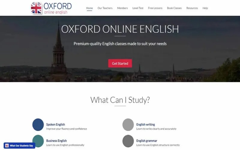 website Oxford Online English