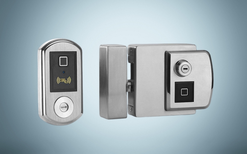 Khóa vân tay cổng sắt nhà trọ Kitos DL02 Pro